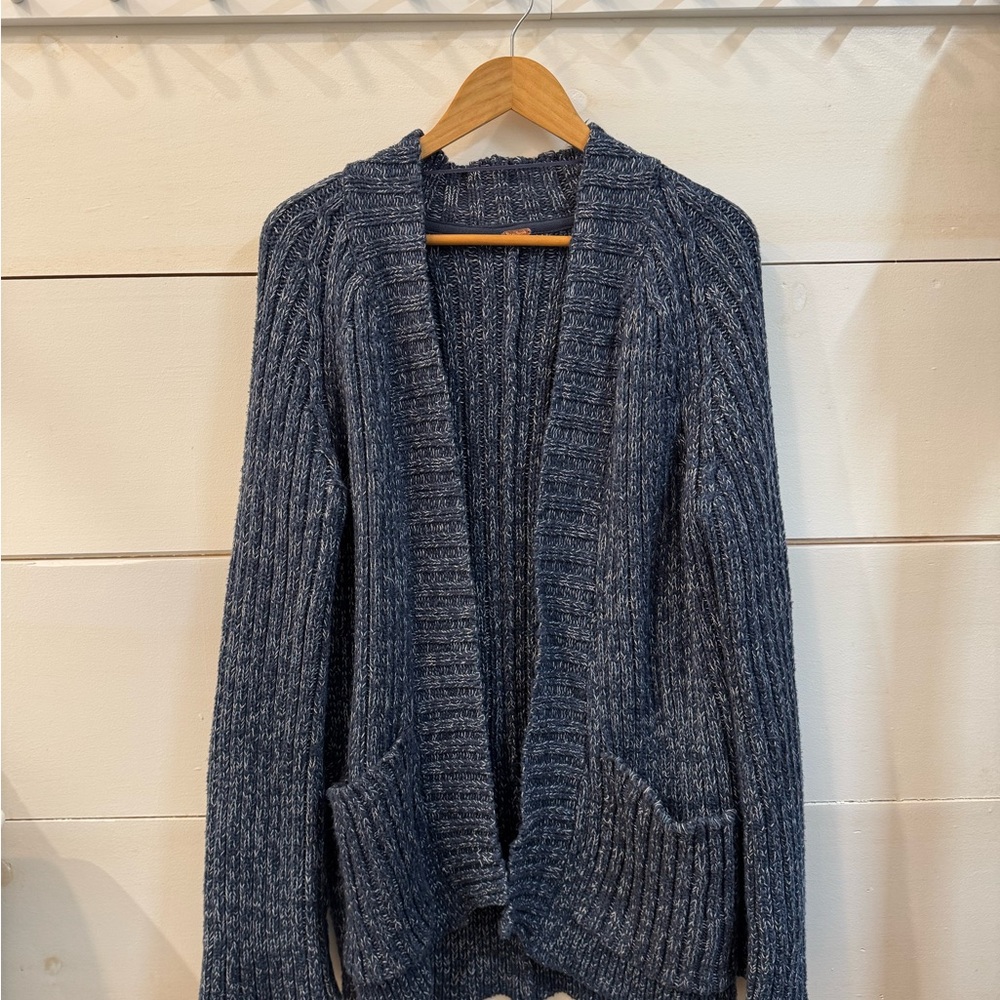 Free People Cozy Blue Sweater